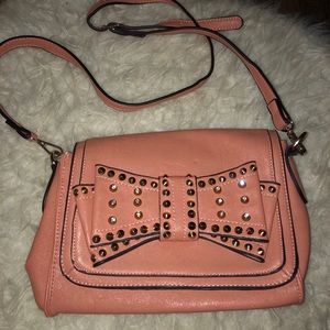 Bow stud crossbody fashion purse